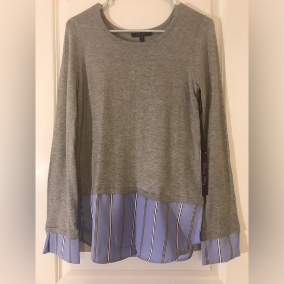 Olivia Sky Sweaters - (Olivia Sky) Two Piece Mock Sweater